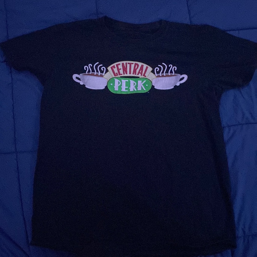 Vintage medium friends central perk black t shirt medium mens